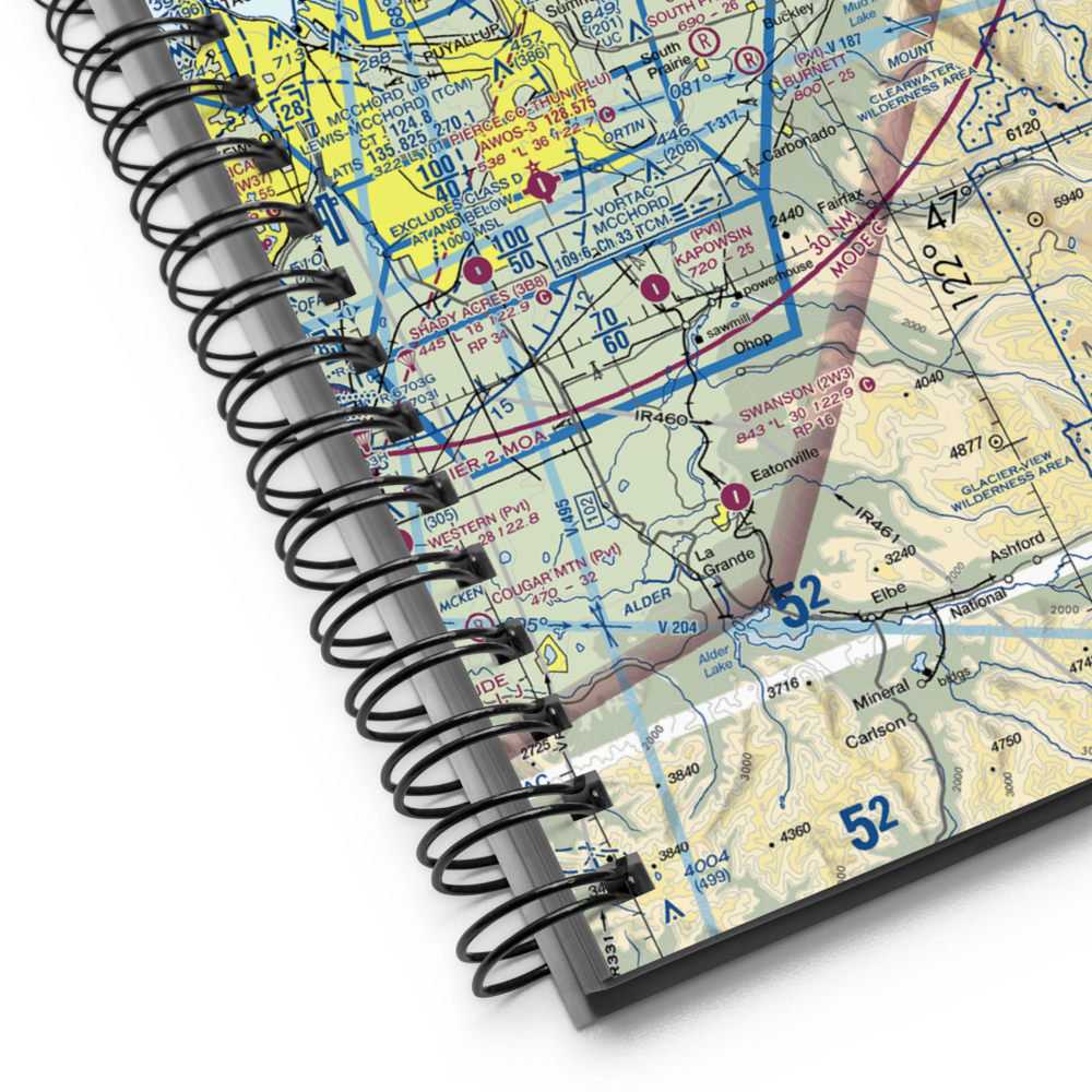 Enumclaw Airport (WA77) VFR Sectional Notebook 