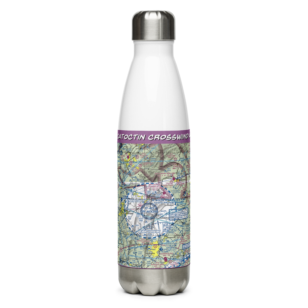 Catoctin Crosswind Airport (4MD7) VFR Sectional Water Bottle 