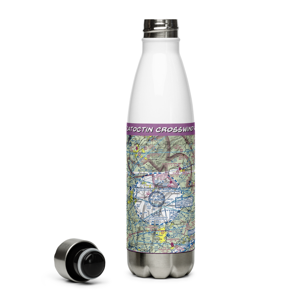 Catoctin Crosswind Airport (4MD7) VFR Sectional Water Bottle 