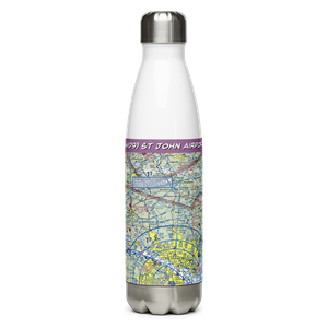 St John Airport (4MD9) VFR Sectional Water Bottle