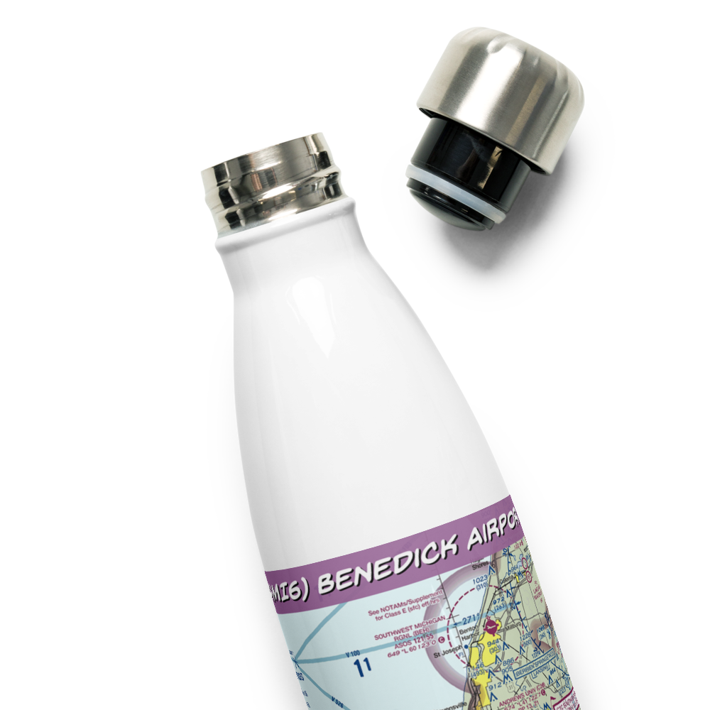 Benedick Airport (4MI6) VFR Sectional Water Bottle 