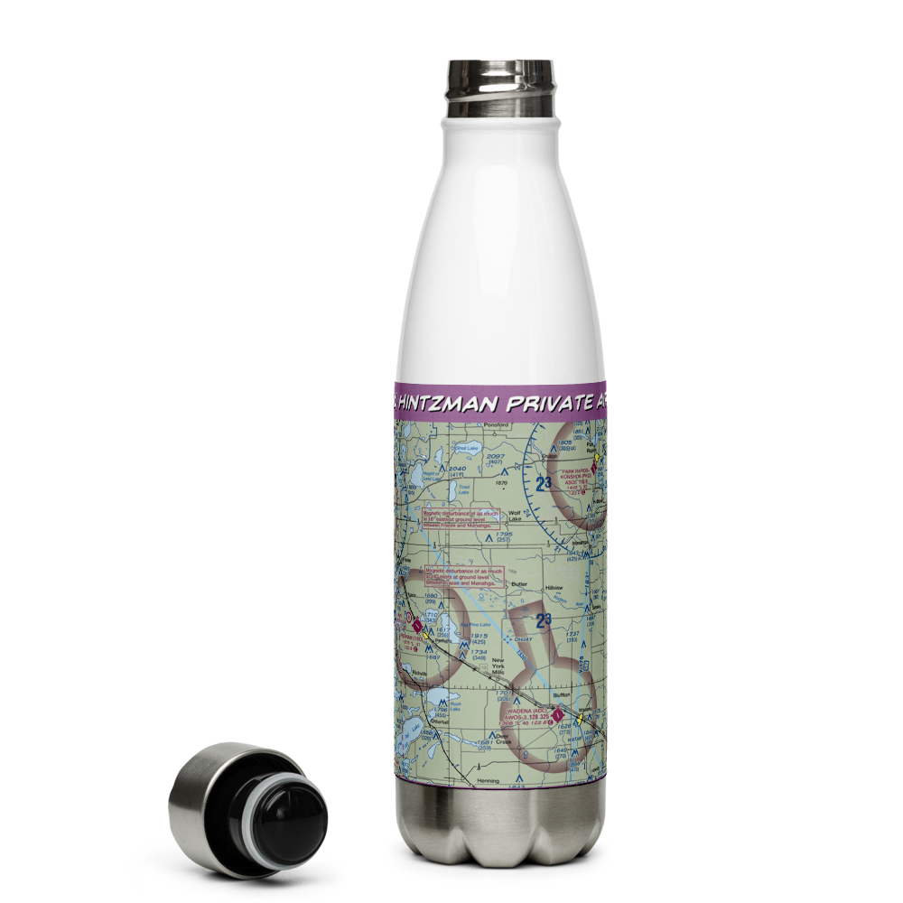 Hintzman Private Airport (4MN1) VFR Sectional Water Bottle 