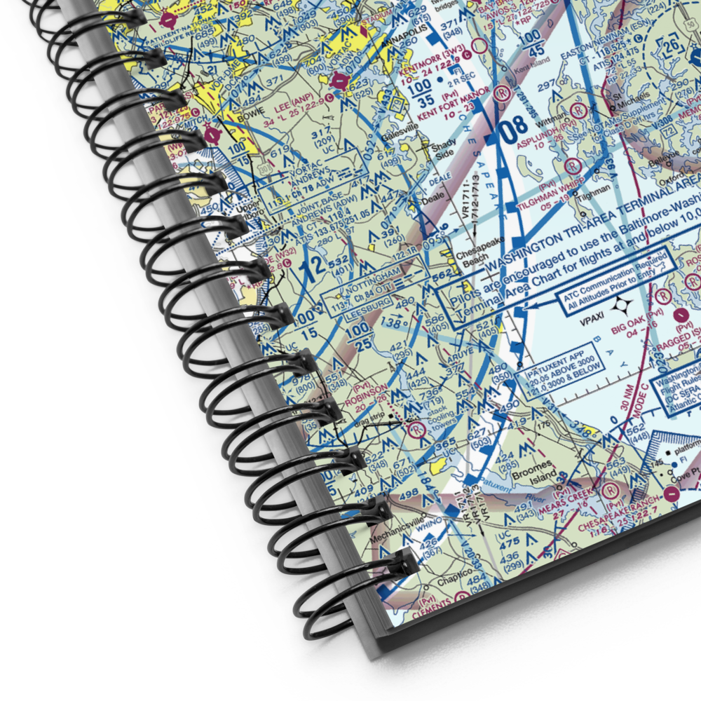 Bay Bridge Airport (W29) VFR Sectional Notebook 