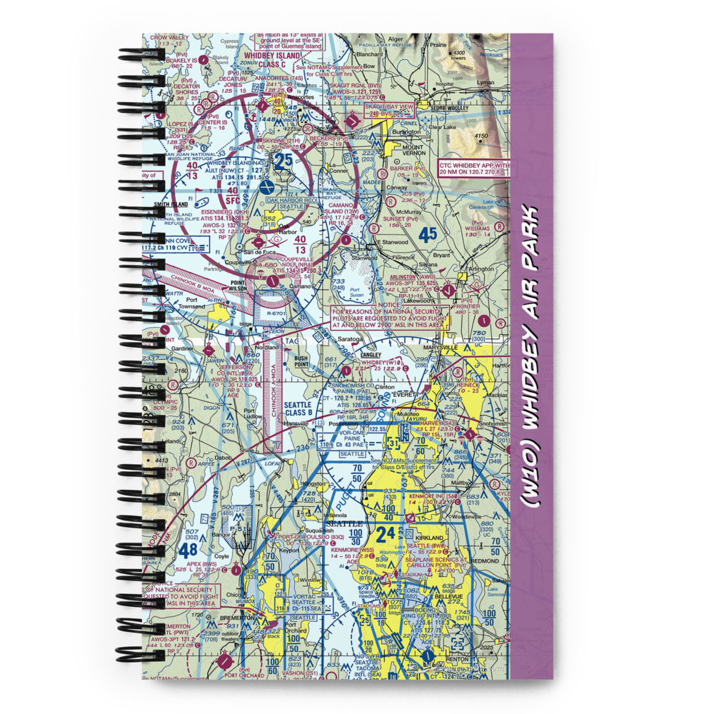 Whidbey Air Park (W10) VFR Sectional Notebook 