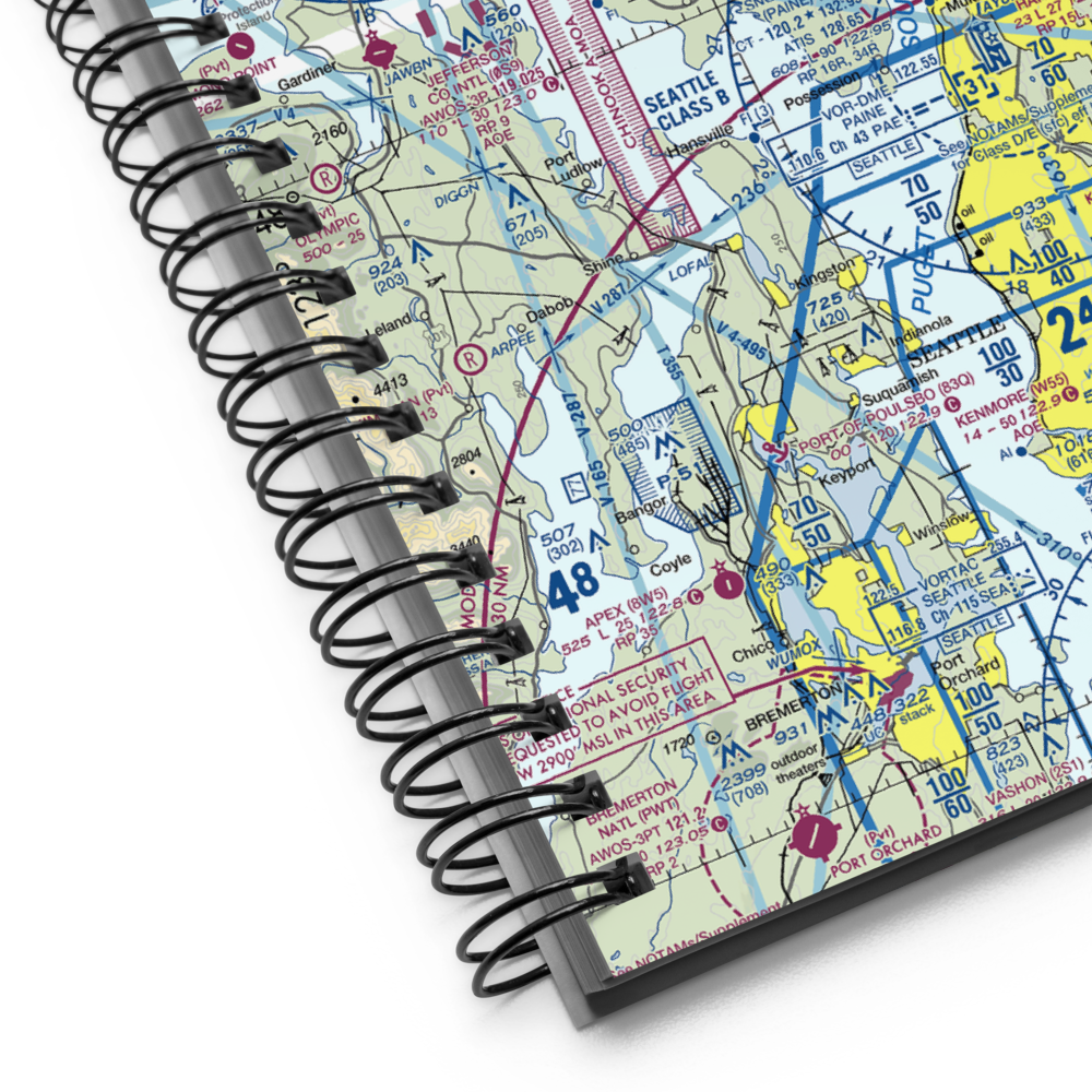 Whidbey Air Park (W10) VFR Sectional Notebook 