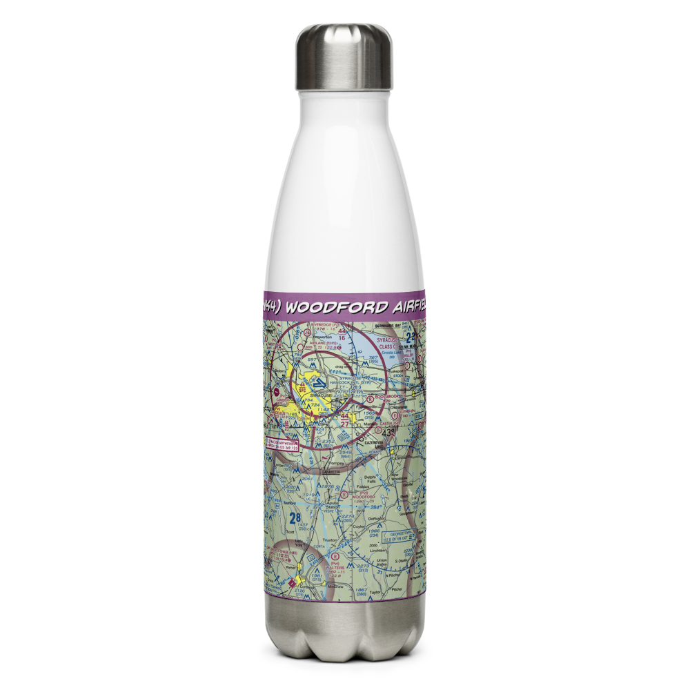 Woodford Airfield (4NK4) VFR Sectional Water Bottle 