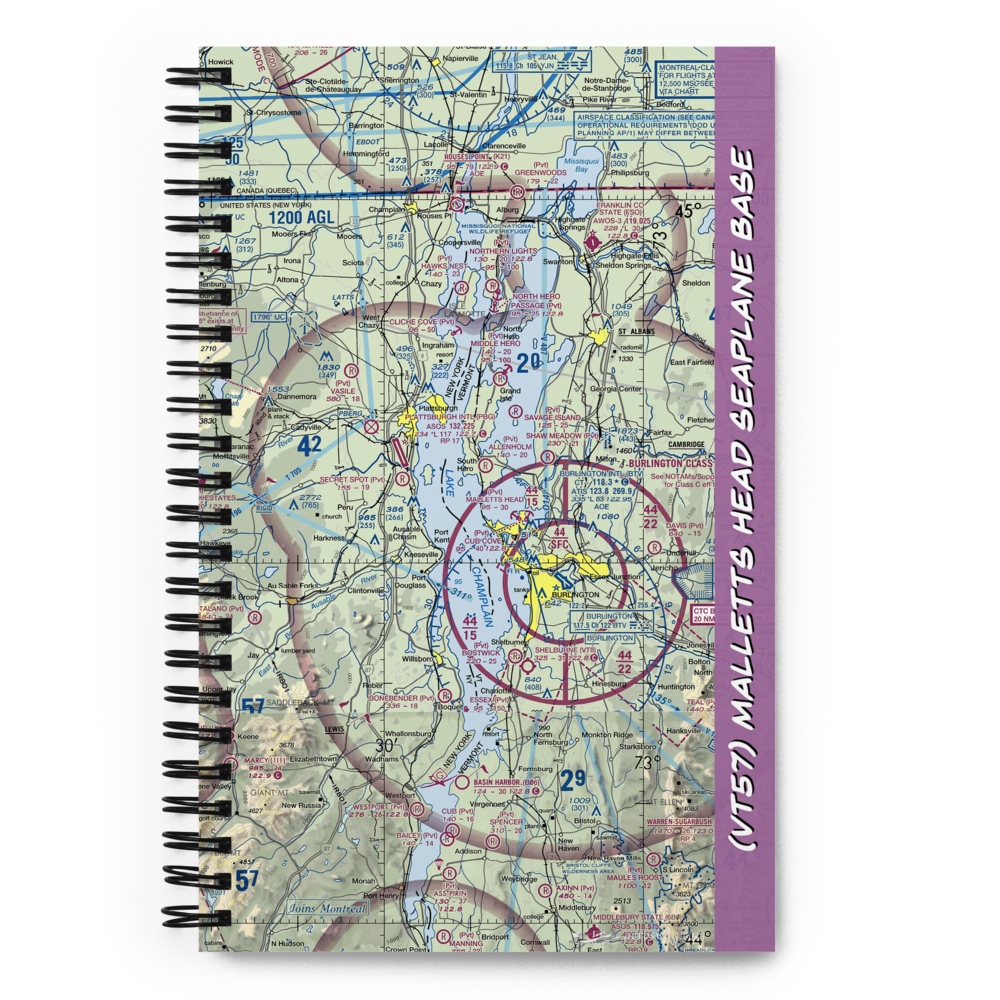 Malletts Head Seaplane Base (VT57) VFR Sectional Notebook 