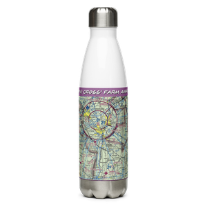 Cross' Farm Airport (4NY4) VFR Sectional Water Bottle