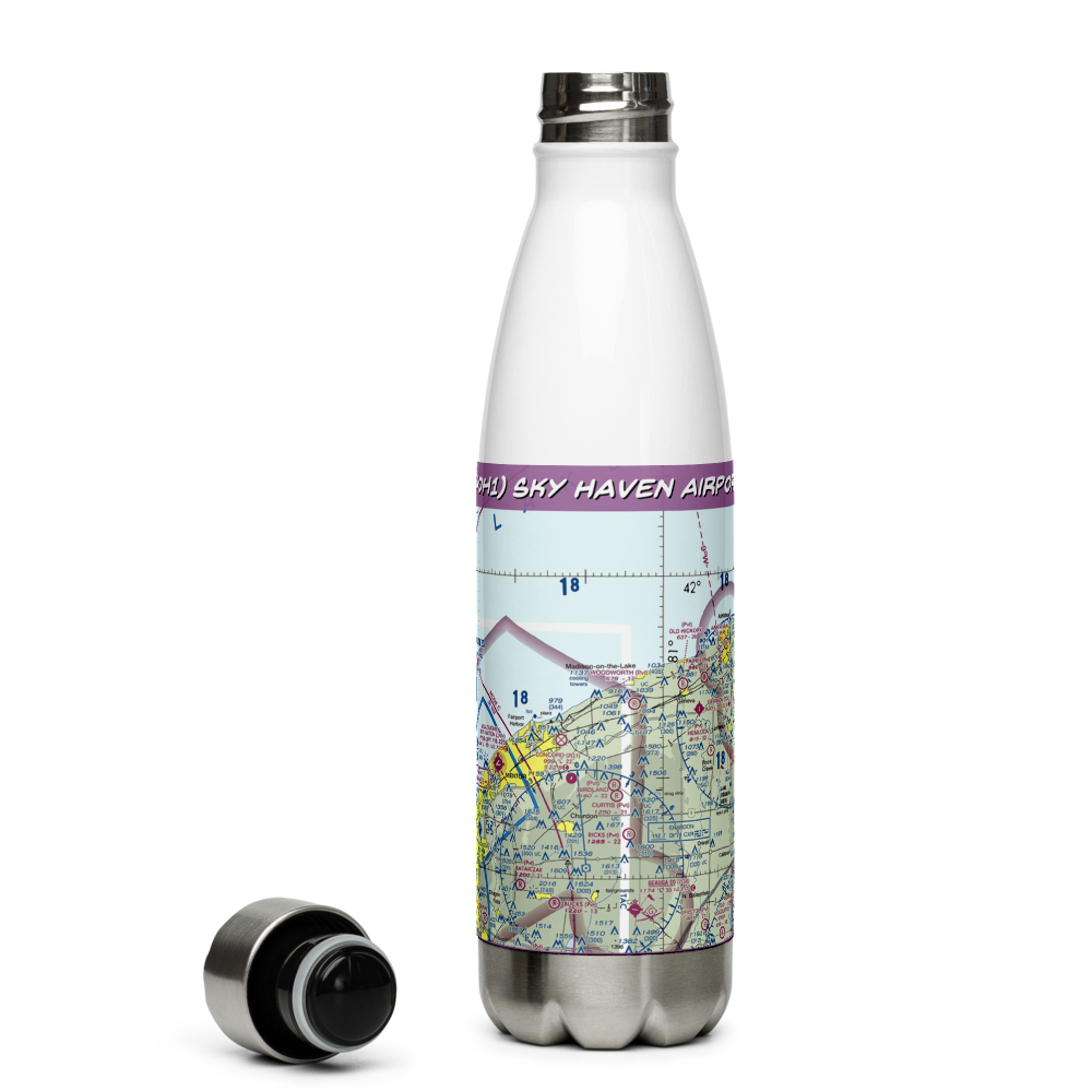 Sky Haven Airport (4OH1) VFR Sectional Water Bottle 