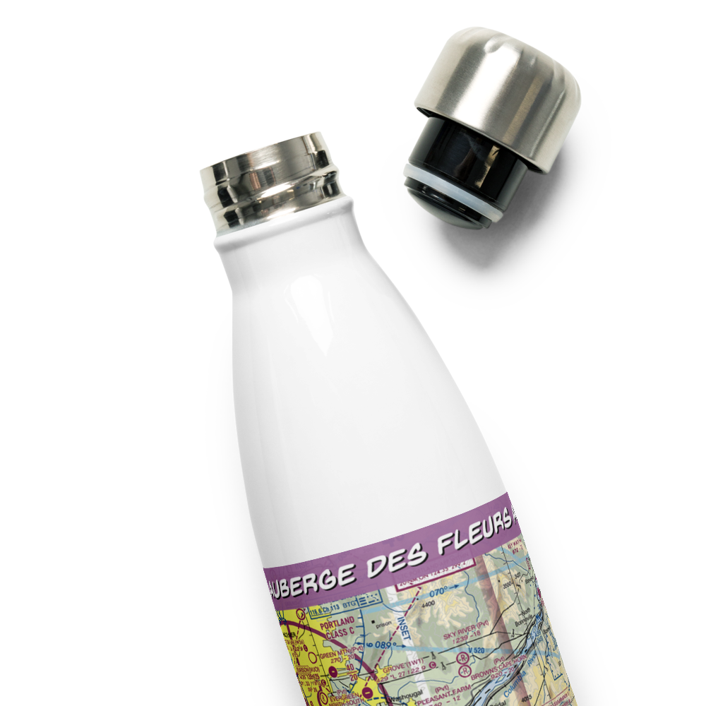 Auberge Des Fleurs Airport (4OR6) VFR Sectional Water Bottle 