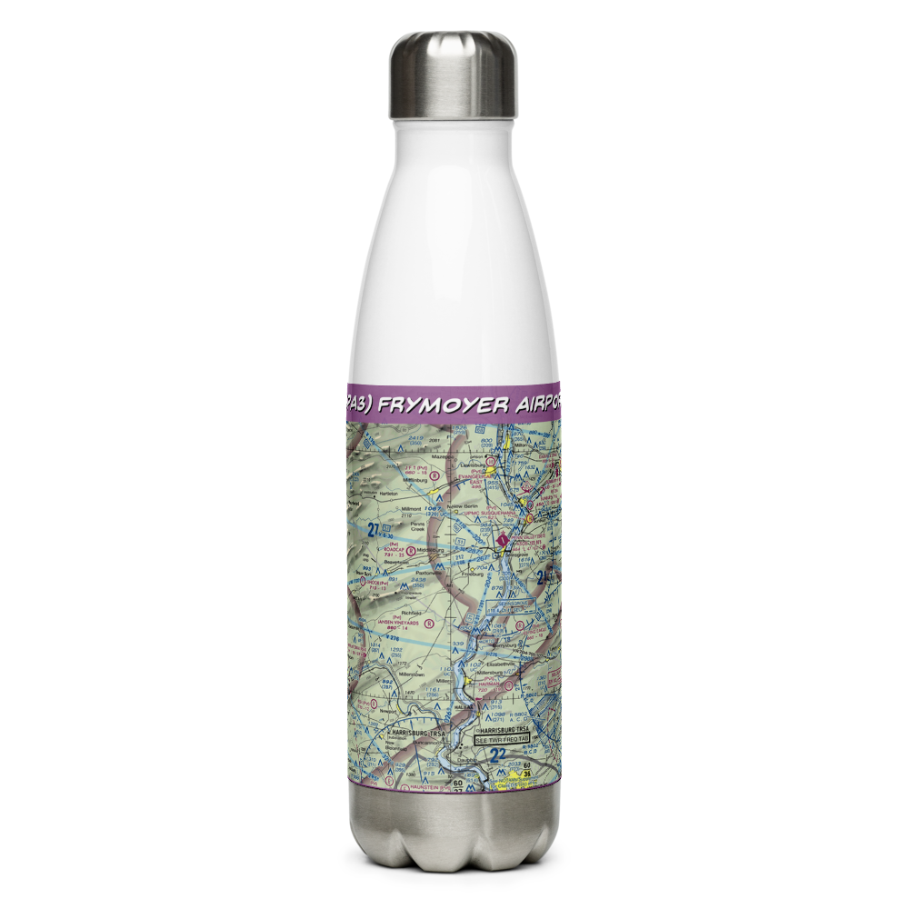 Frymoyer Airport (4PA3) VFR Sectional Water Bottle 