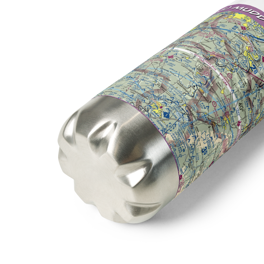 Muddy Creek Airport (4PS5) VFR Sectional Water Bottle 