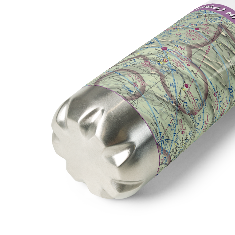 Krout Airport (4PS6) VFR Sectional Water Bottle 
