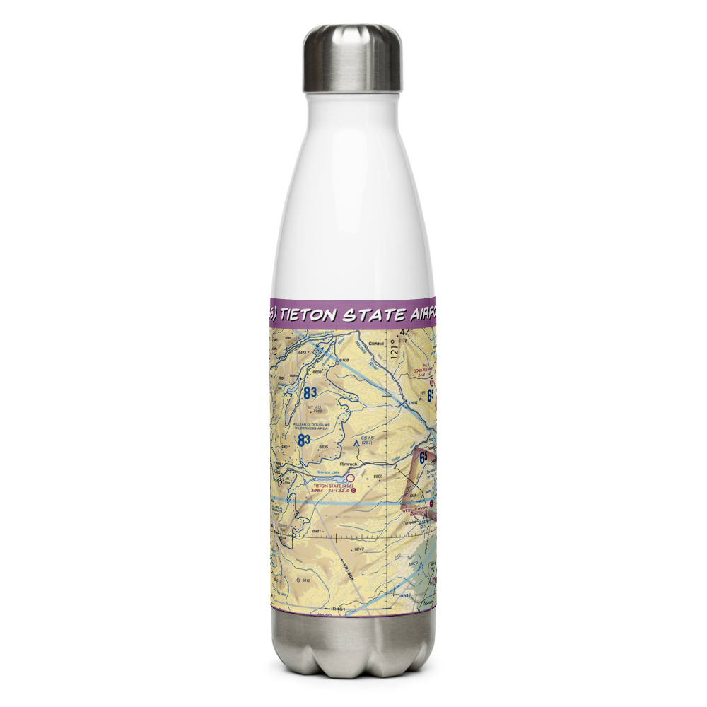 Tieton State Airport (4S6) VFR Sectional Water Bottle 