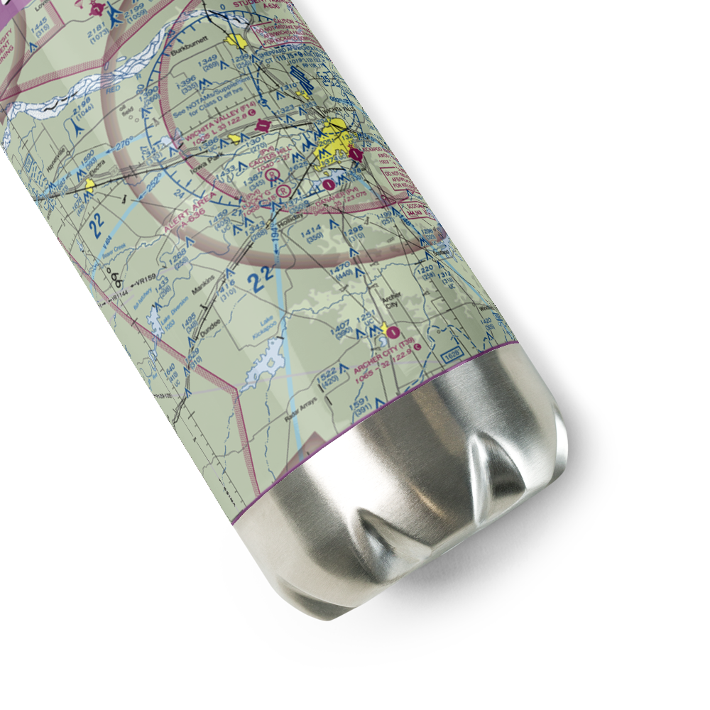 Lucky G Airport (4TA5) VFR Sectional Water Bottle 
