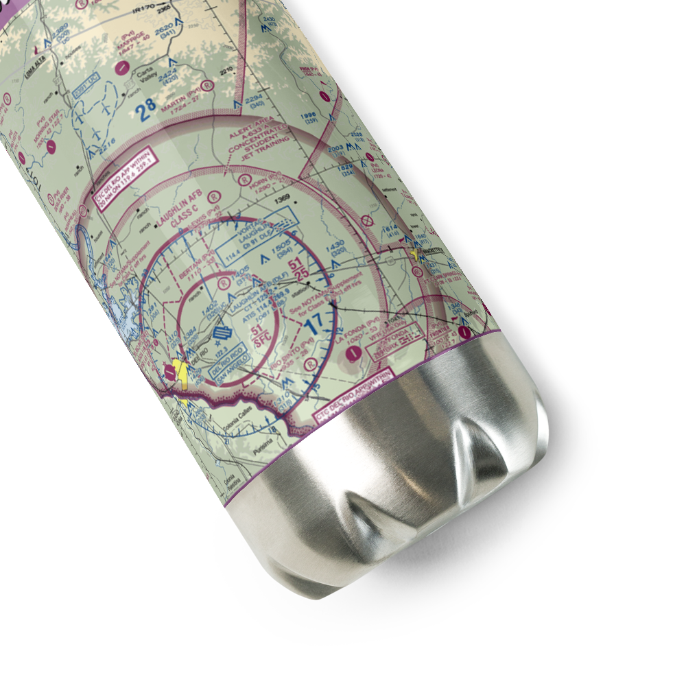 Lewis Private Airport (4TE2) VFR Sectional Water Bottle 