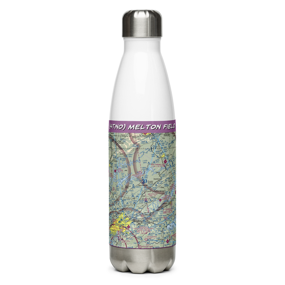 Melton Field (4TN0) VFR Sectional Water Bottle 