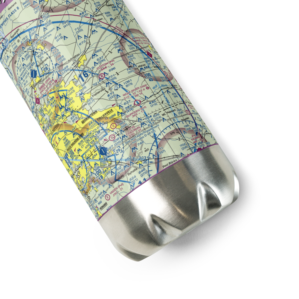 Cotton Field (4TN4) VFR Sectional Water Bottle 