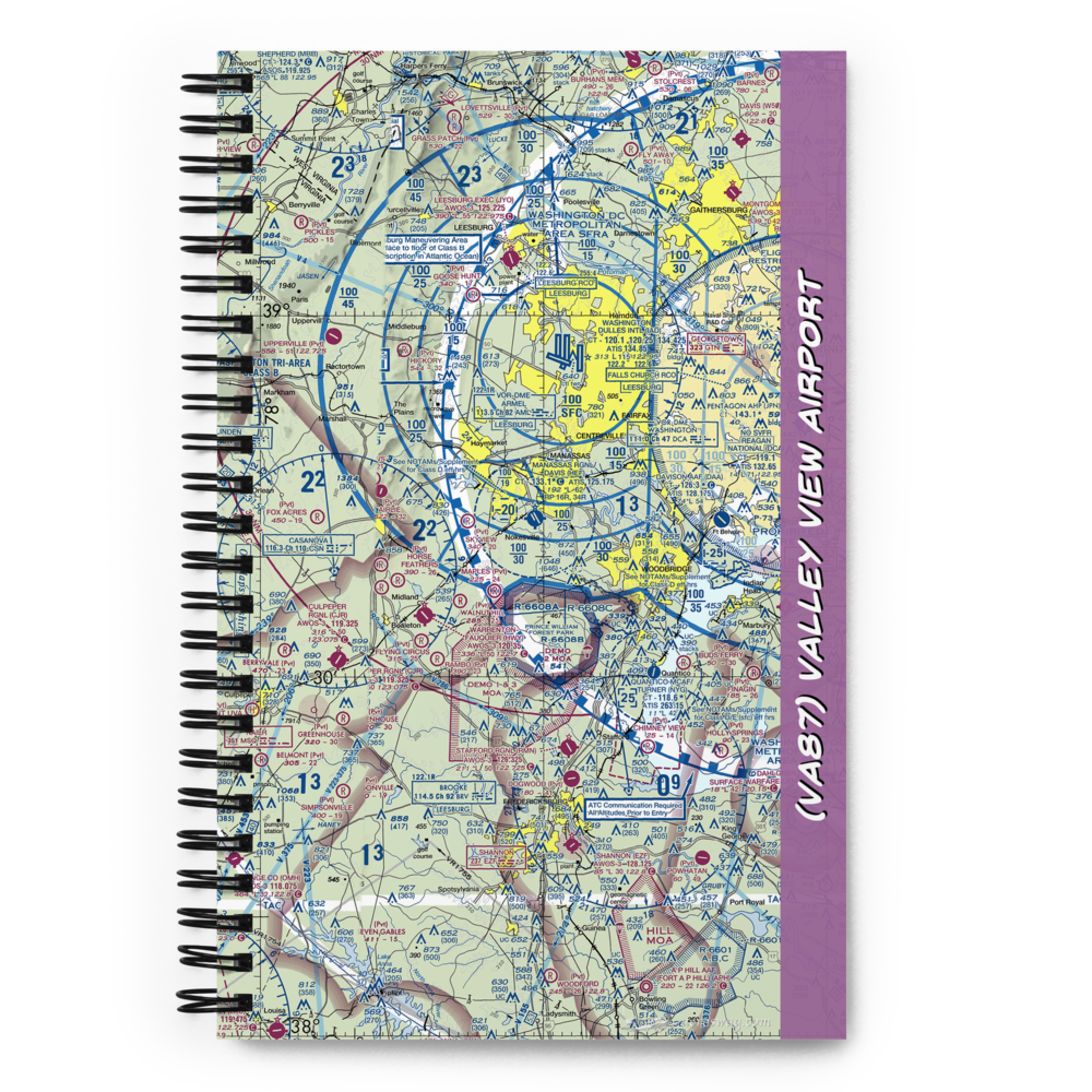 Valley View Airport (VA87) VFR Sectional Notebook 