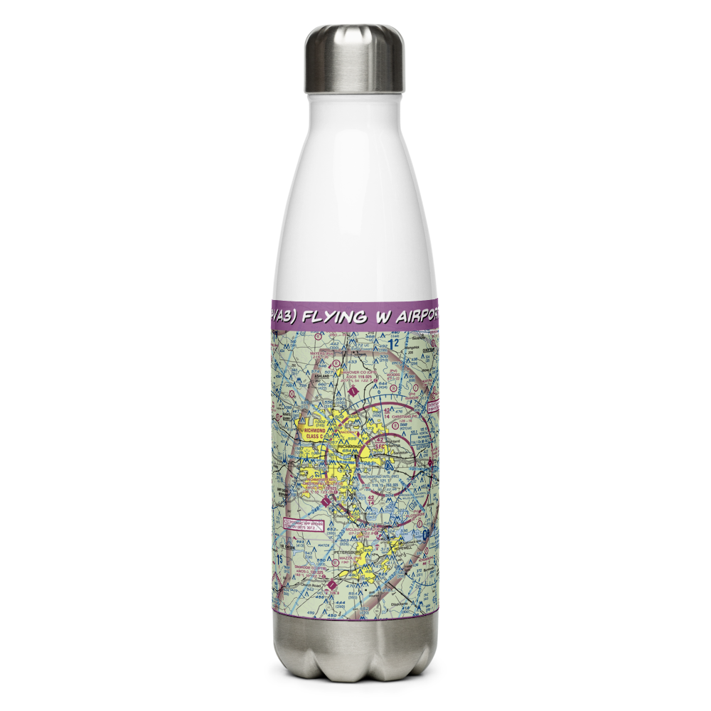 Flying W Airport (4VA3) VFR Sectional Water Bottle 