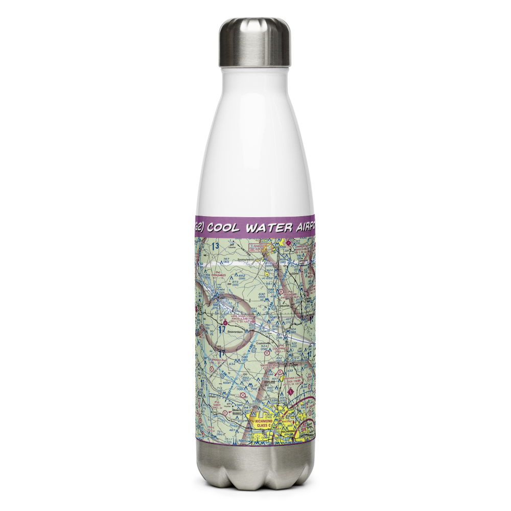 Cool Water Airport (4VG2) VFR Sectional Water Bottle 