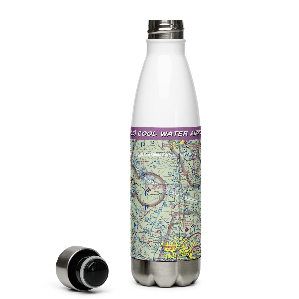 Cool Water Airport (4VG2) VFR Sectional Water Bottle 