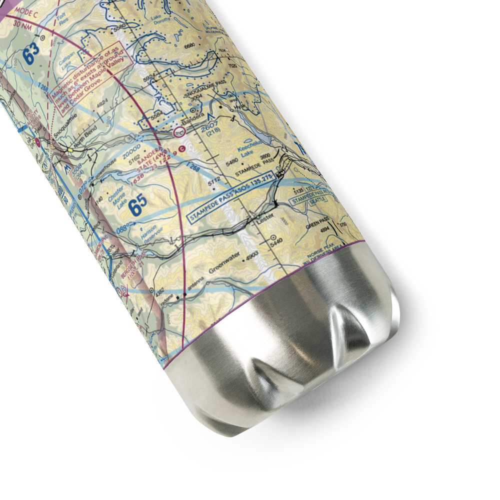 Bandera State Airport (4W0) VFR Sectional Water Bottle 