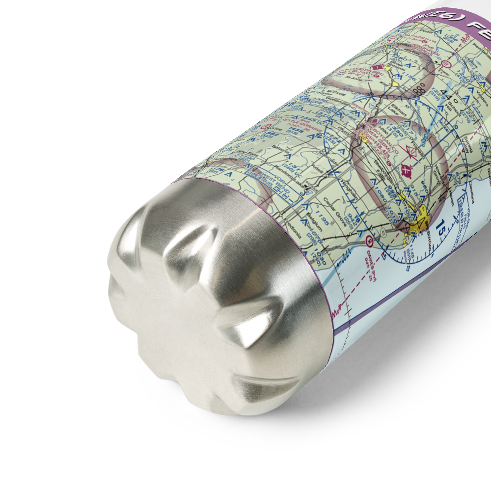 Feldmann Field (4WI6) VFR Sectional Water Bottle 