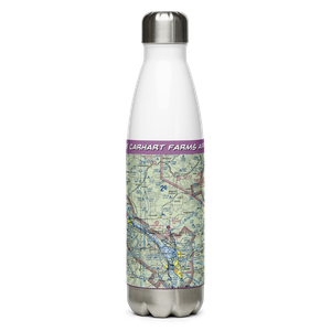 Carhart Farms Airport (4WI8) VFR Sectional Water Bottle
