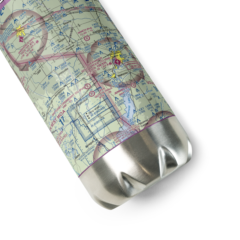 Swensen Airport (4WN2) VFR Sectional Water Bottle 