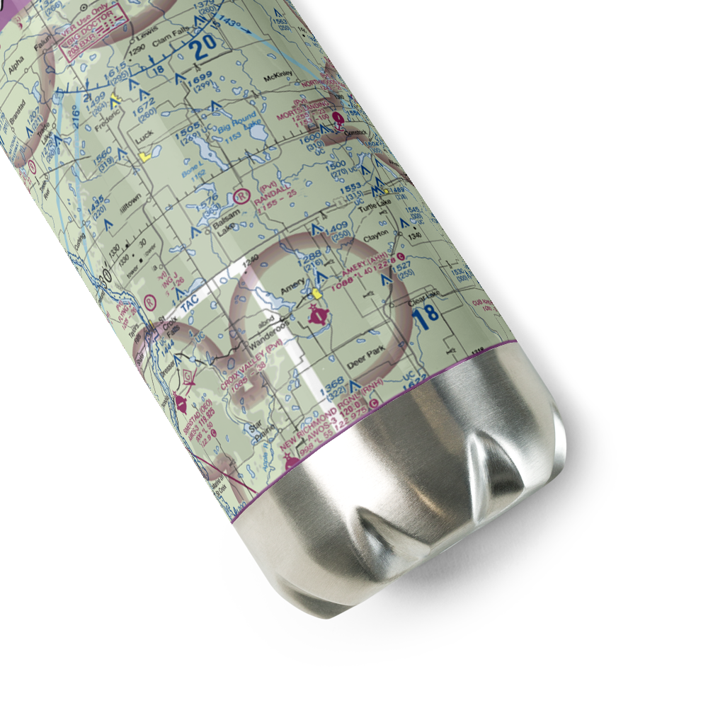 David Randall Airport (4WN5) VFR Sectional Water Bottle 