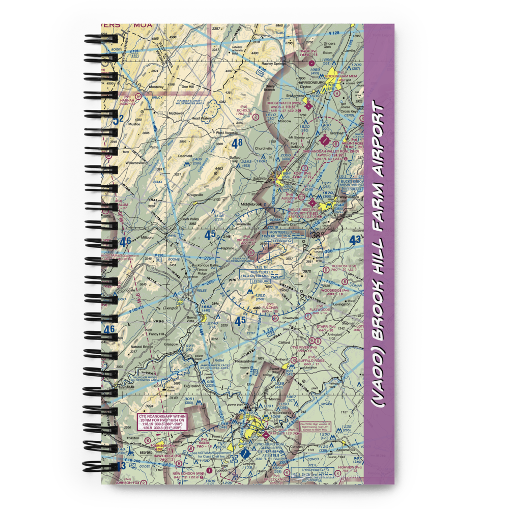 Brook Hill Farm Airport (VA00) VFR Sectional Notebook 