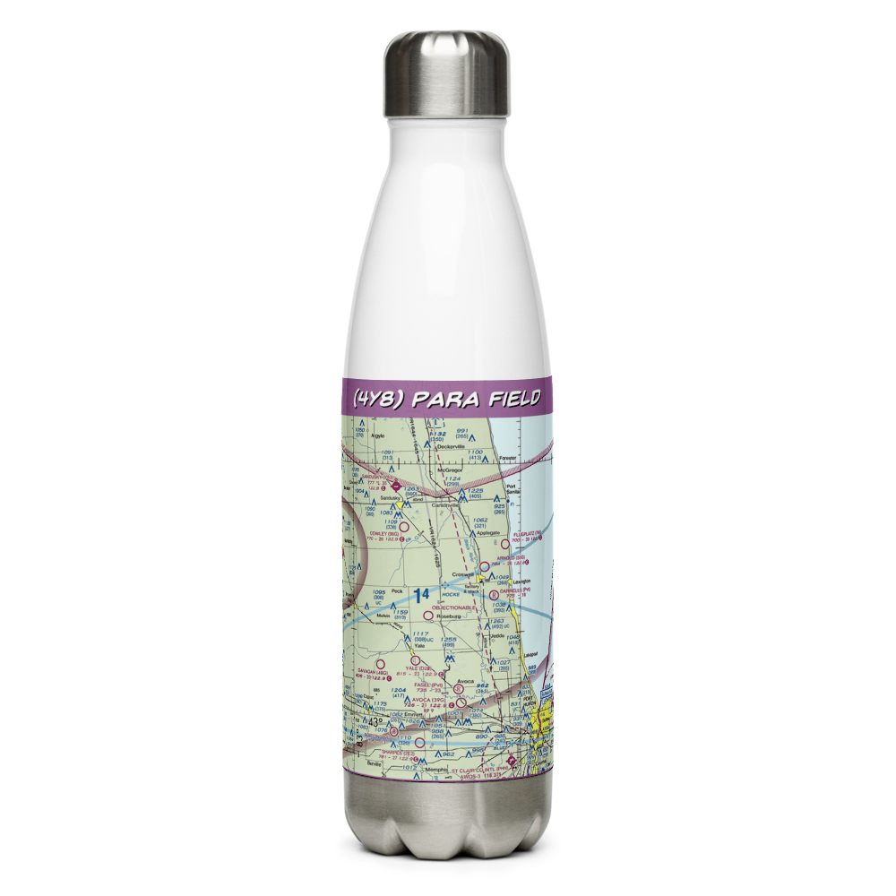 Para Field (4Y8) VFR Sectional Water Bottle 