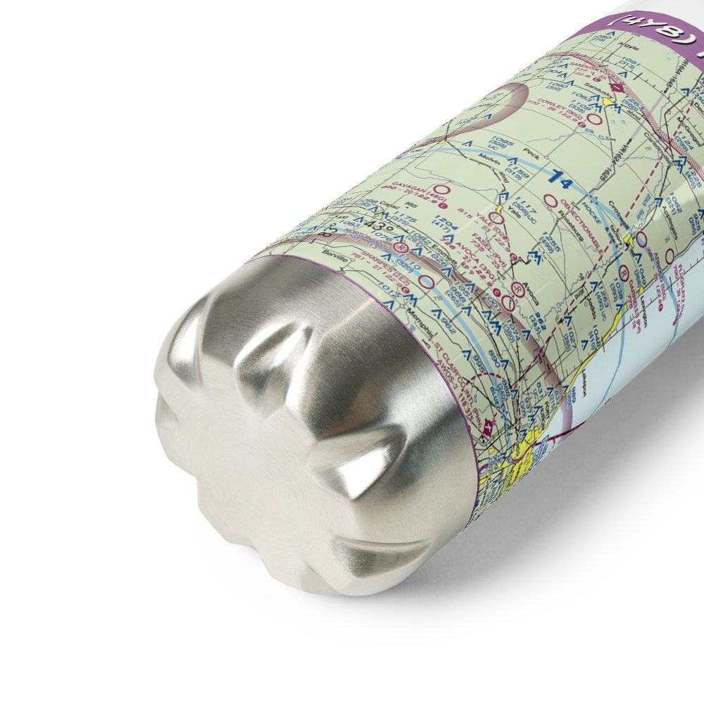 Para Field (4Y8) VFR Sectional Water Bottle 