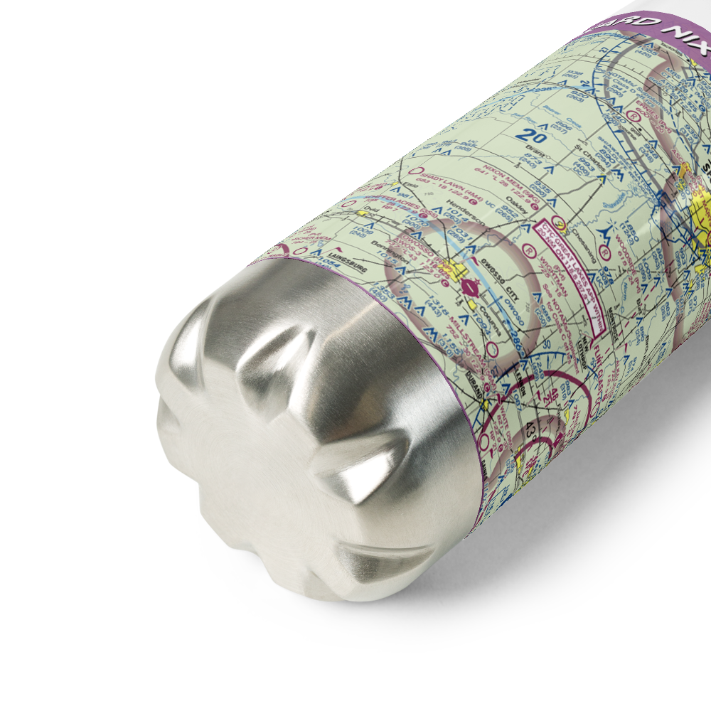 Howard Nixon Memorial Airport (50G) VFR Sectional Water Bottle 