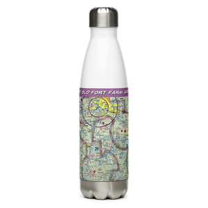 Old Fort Farm Airport (50NY) VFR Sectional Water Bottle