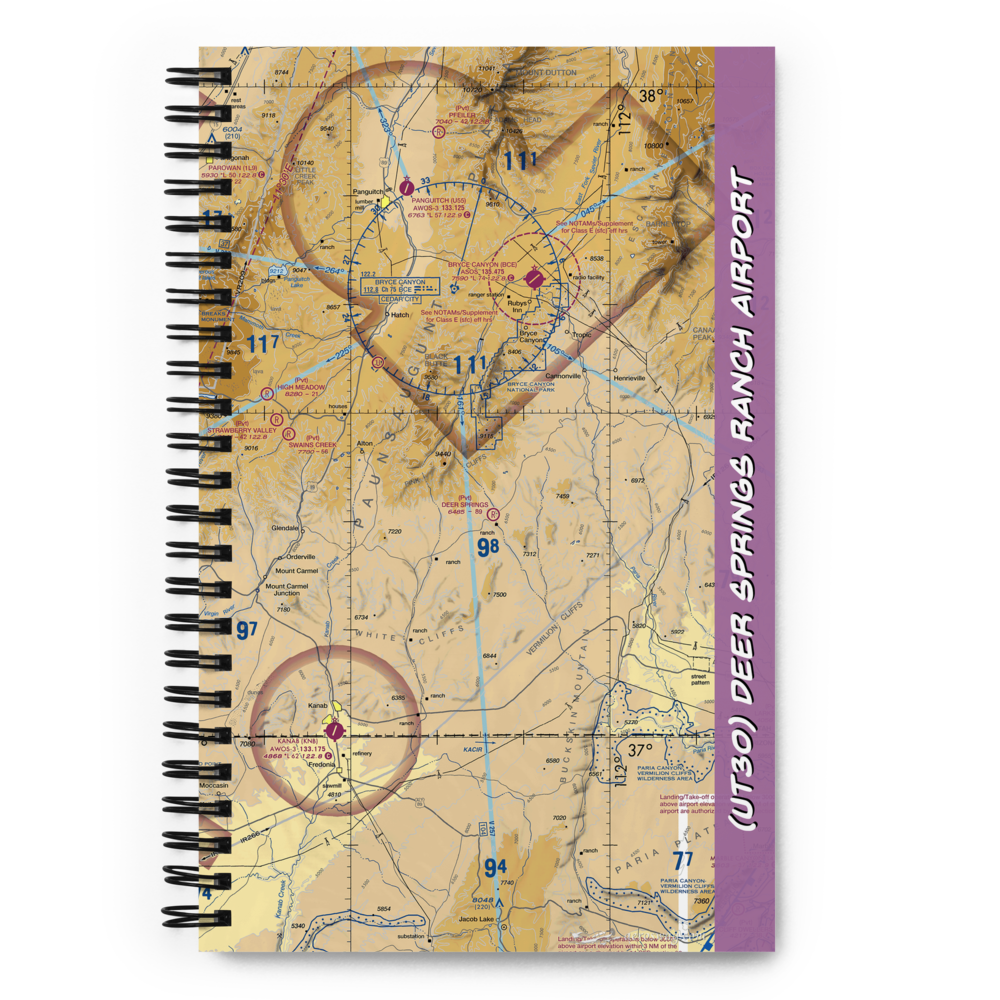 Deer Springs Ranch Airport (UT30) VFR Sectional Notebook 