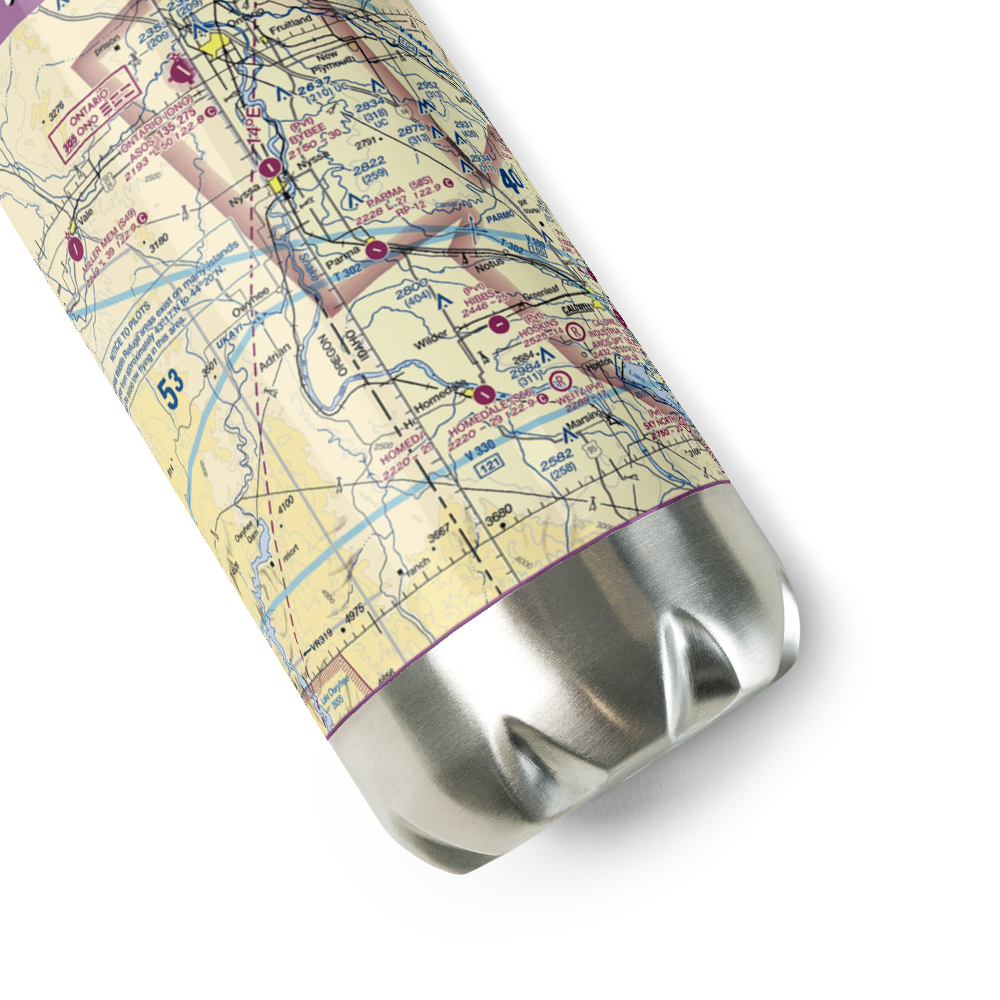 Parma Airport (50S) VFR Sectional Water Bottle 