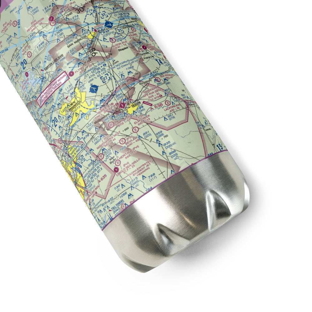 Moltz Airport (50TA) VFR Sectional Water Bottle 