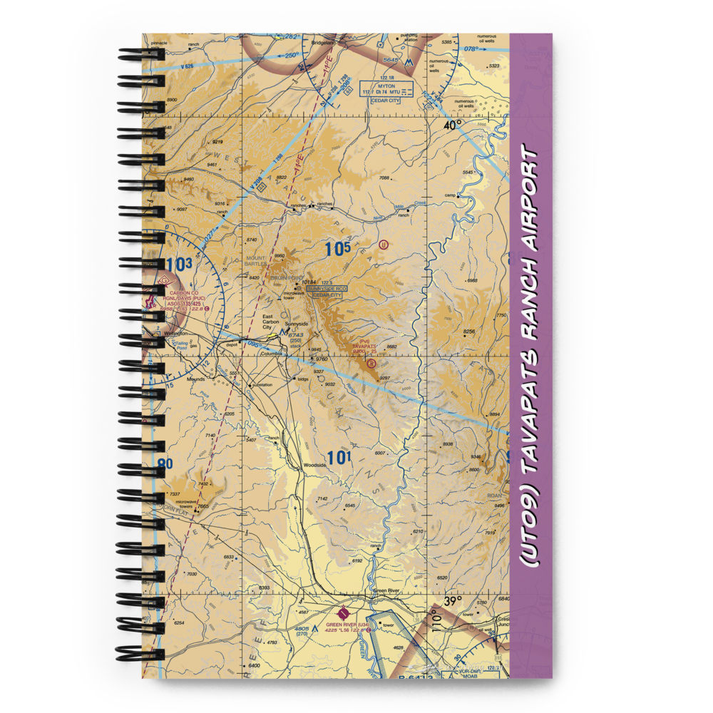 Tavapats Ranch Airport (UT09) VFR Sectional Notebook 