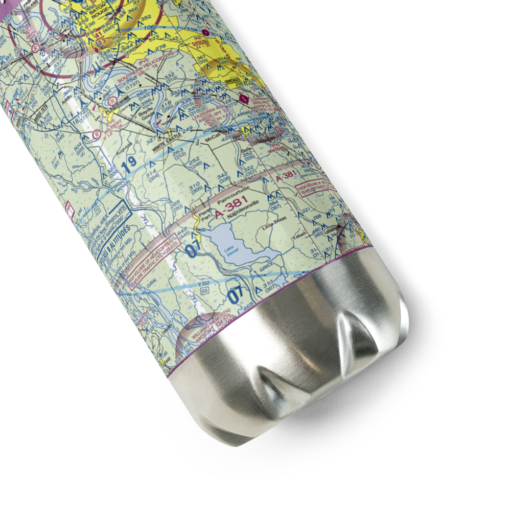 R T Leblanc Airport (51LA) VFR Sectional Water Bottle 