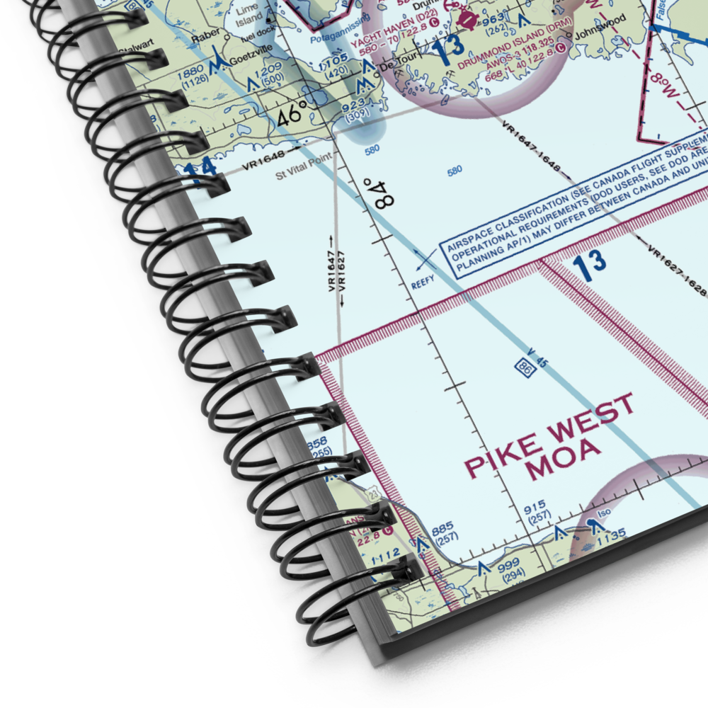 Lapoint Seaplane Base (MI4) VFR Sectional Notebook 