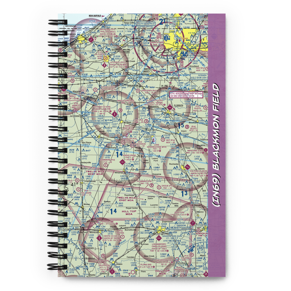 Blackmon Field (IN69) VFR Sectional Notebook 