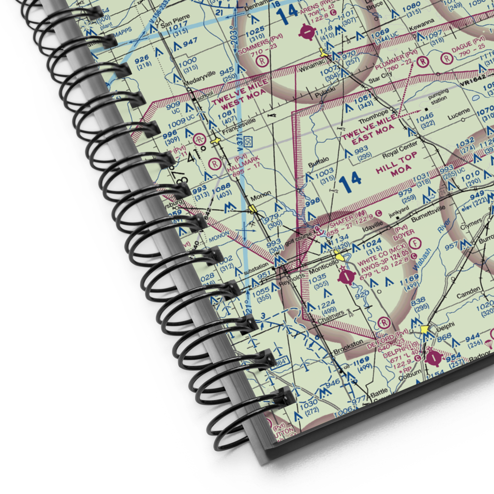 Blackmon Field (IN69) VFR Sectional Notebook 