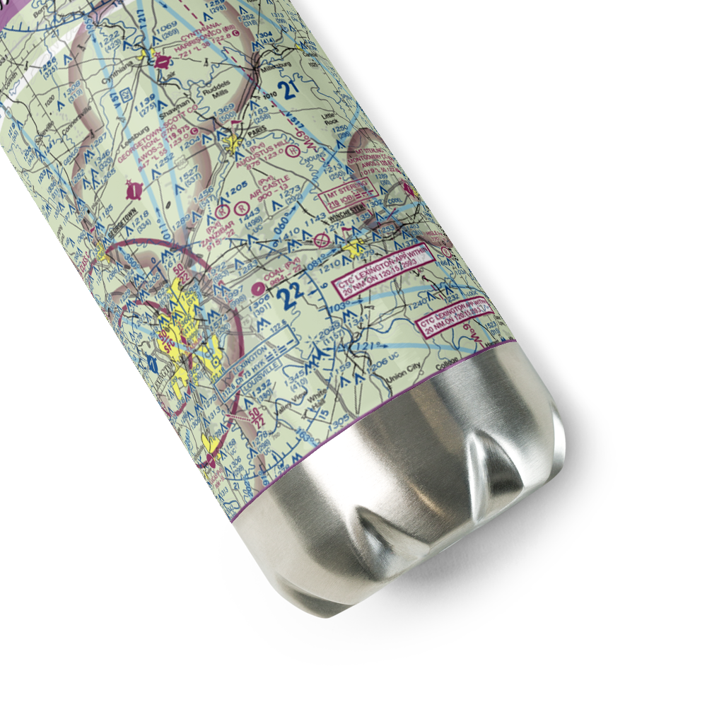Air Castle Airport (52KY) VFR Sectional Water Bottle 