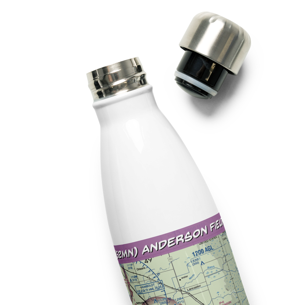 Anderson Field (52MN) VFR Sectional Water Bottle 