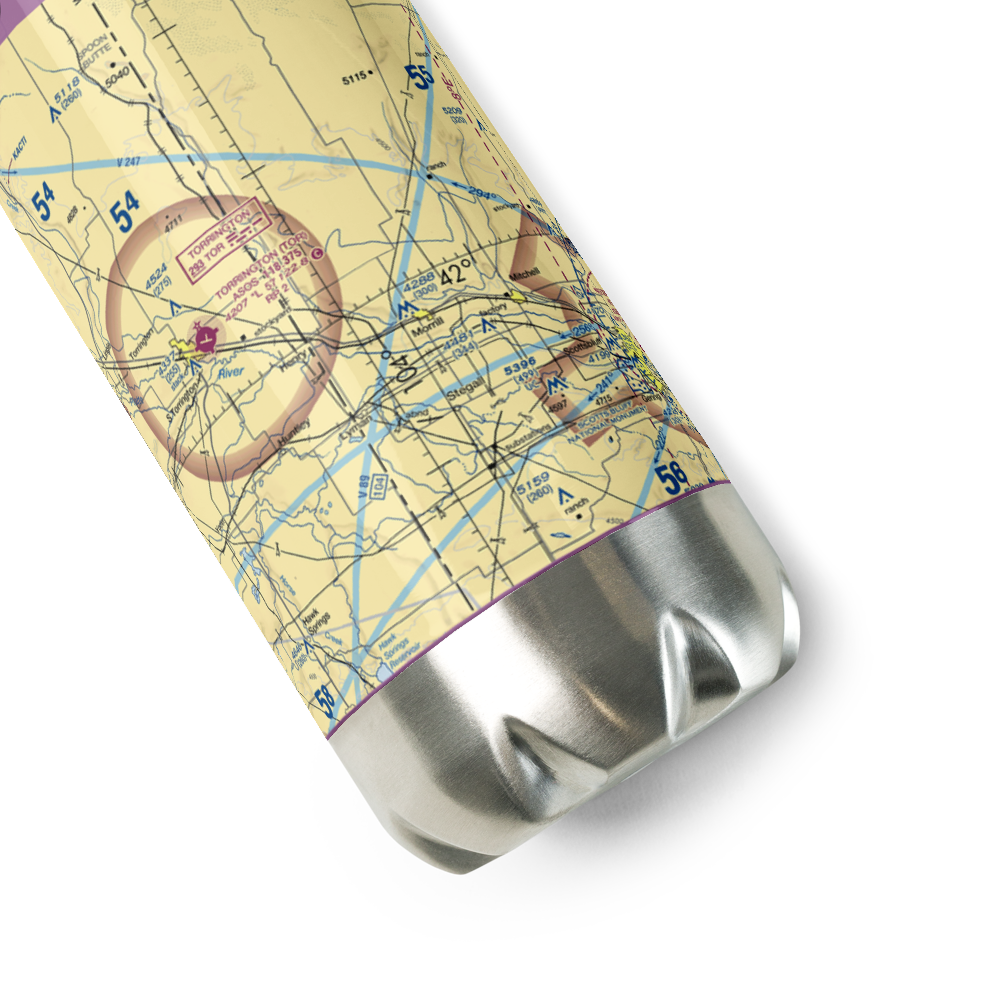 Svitak Airport (52NE) VFR Sectional Water Bottle 