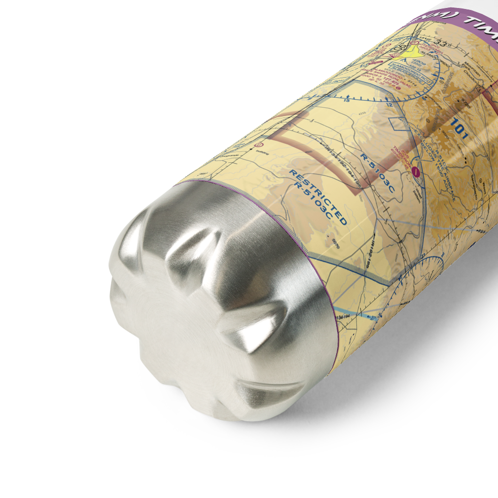 Timberon Airport (52NM) VFR Sectional Water Bottle 