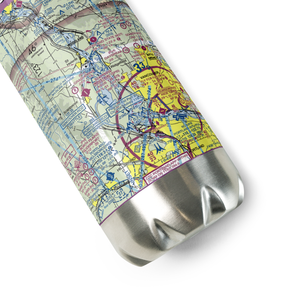 Chinook Ultralight Airpark (52OR) VFR Sectional Water Bottle 