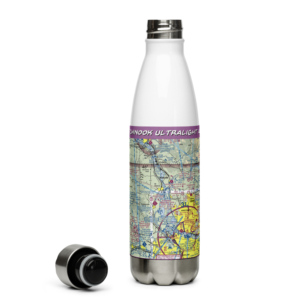 Chinook Ultralight Airpark (52OR) VFR Sectional Water Bottle 